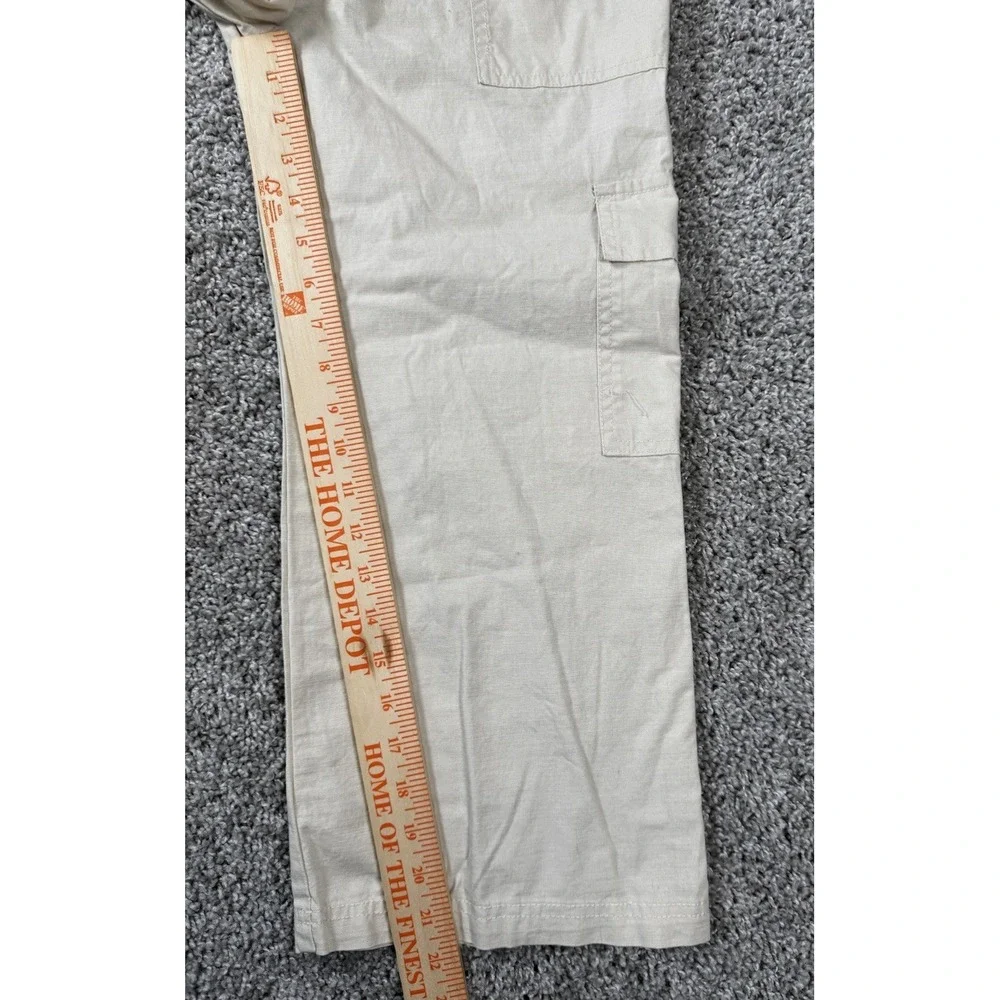 NEW Art Class Girls Pull On Cargo Pants Khaki Wide Leg Baggy Small‎ 6/7